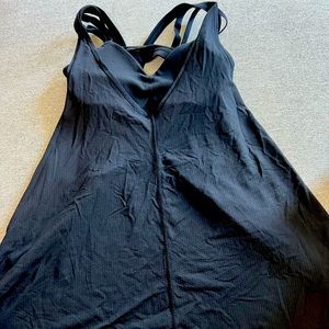 Lululemon black tank with attached bra. Small/medium